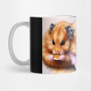 Lindos Hamsters Comiendo Mug